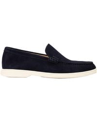 BOSS - Solid Color Loafers - Lyst