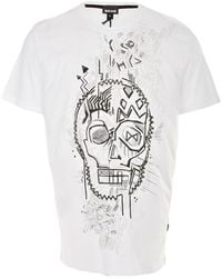 Just Cavalli - Skull Printed Short-Sleeved T-Shirt - Lyst