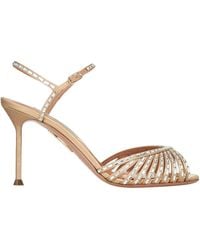 Aquazzura - Hold Me Embellished Stiletto Sandals - Lyst