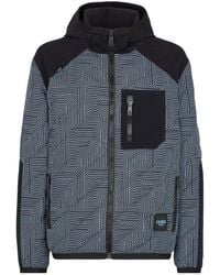 Fendi - Logo Patch Zip-Up Jacket - Lyst