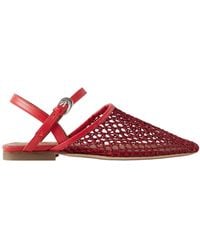 STAUD - Rete Flat Slingback Sandals - Lyst