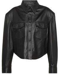 Wardrobe NYC - Leather Jacket With Snap Fastening - Lyst
