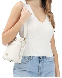 Pinko - V-Neck Ribbed Sleeveless Top - Lyst