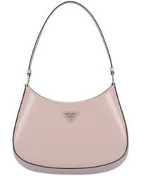 Prada - Cleo Brushed Leather Shoulder Bag - Lyst
