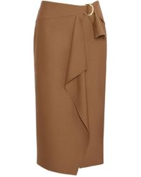 Max Mara - Front-Slit Midi Skirt - Lyst