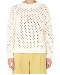 Alysi - Long Sleeved Crewneck Knitted Jumper - Lyst