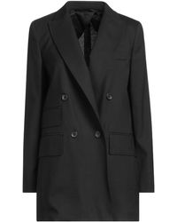Max Mara - Solid-Color Double-Breasted Blazer - Lyst