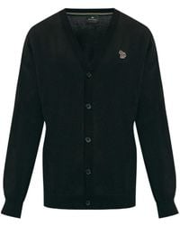 Paul Smith - Zebra-Patch Cardigan - Lyst