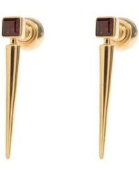 Jil Sander - Stone Detail Spike Earrings - Lyst