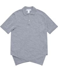 Comme des Garçons - Short-Sleeved Knitted Polo Shirt - Lyst