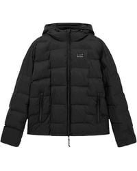 EA7 - Logo-Patch Quilted Jacket - Lyst