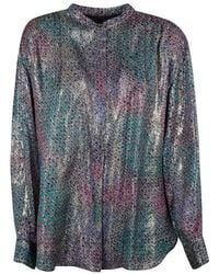 Isabel Marant - Long-Sleeve Stand-Collar Shirt - Lyst