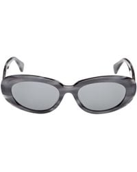 Max Mara - Oval Frame Sunglasses - Lyst