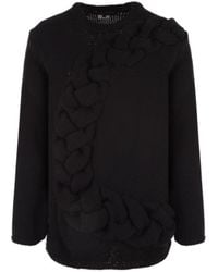 Comme des Garçons - Crew-Neck Chunky Cable-Knit Jumper - Lyst