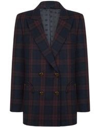 Blazé Milano - Blazé Milano Everynight Checked Double-Breasted Blazer - Lyst