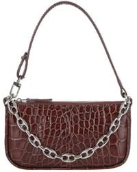 BY FAR - Mini Rachel Embossed Shoulder Bag - Lyst
