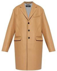 DSquared² - Single Breasted Mid-Length Coat - Lyst