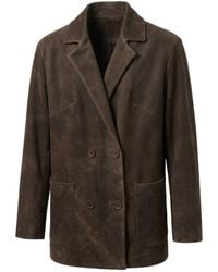 Salvatore Santoro - Double-Breasted Leather Jacket - Lyst