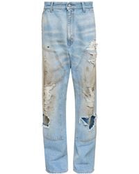 MM6 by Maison Margiela - Distressed Jeans - Lyst