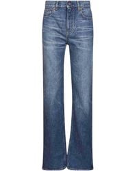 Chloé - Chloé Logo Patch Straight-Leg Jeans - Lyst