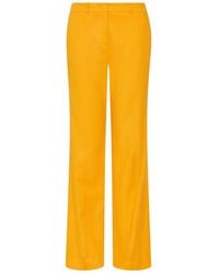 Marella - High-Waisted Micro-Hair Casual Pants - Lyst