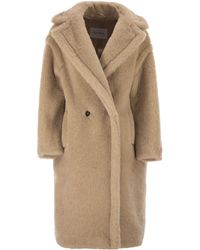 Max Mara - Tedgirl Button-Up Long Coat - Lyst