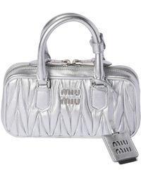 Miu Miu - Arcadie Matelassé Nappa Leather Mini-Bag - Lyst