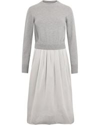 Peserico - Long-Sleeve Dress With A Casual And Versatile Design - Lyst