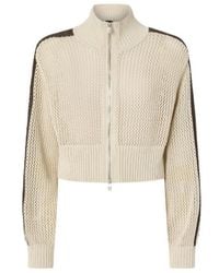 Pinko - Stripe Zip Cardigan - Lyst