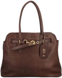 Miu Miu - Logo Handbag - Lyst