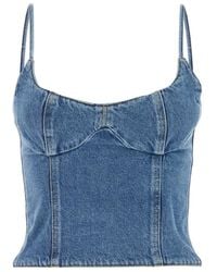Magda Butrym - Denim Bustier - Lyst