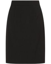 Marella - Straight-Fit Superfine Pure Wool Skirt - Lyst