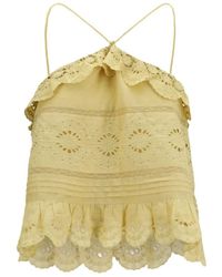 Isabel Marant - Isabel Marant Étoile Prisha Floral Lace Top - Lyst