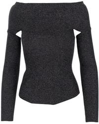KHAITE - Off-Shoulder Long-Sleeved Top - Lyst