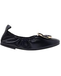 Tory Burch - Woven Double T 10Mm Ballerina Shoes - Lyst