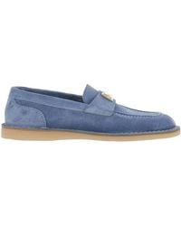 Dolce & Gabbana - Logo Plaque Mocassins - Lyst