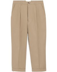 Ami Paris - Pleated Straight Leg Trousers - Lyst
