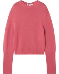 Lanvin - Cashmere Sweater With Grosgrain Detail - Lyst