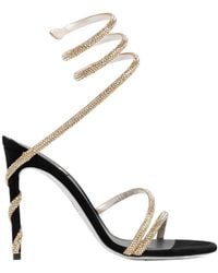 Rene Caovilla - René Caovilla Margot Embellished Open Toe Sandals - Lyst