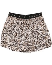 Liu Jo - Leopard-Pattern Mini Skirt - Lyst
