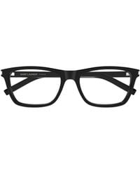 Saint Laurent - Eyewear Rectangle Frame Glasses - Lyst