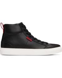 BOSS - Lace-Up High-Top Sneakers - Lyst