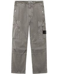 Stone Island - Loose-Fit Cargo Trousers With Drawstring Cuffs - Lyst