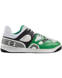 Gucci - Basket Panelled Sneakers - Lyst