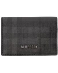 Burberry - City Check Bifold Card Case - Lyst