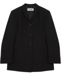 Jil Sander - Single-Breasted Casual Jacket - Lyst