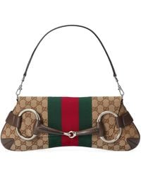 Gucci - Horsebit Chain Medium Shoulder Bag - Lyst