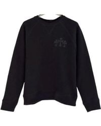 Chrome Hearts - Logo Patch Leather Sweatshirt - Lyst