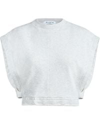 Alaïa - Alaïa Cropped Sleeveless Top - Lyst