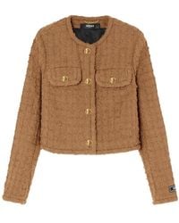Versace - Heritage Button-Up Tweed Jacket - Lyst